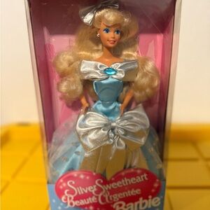 Barbie Silver Sweetheart Doll with Blue Dress